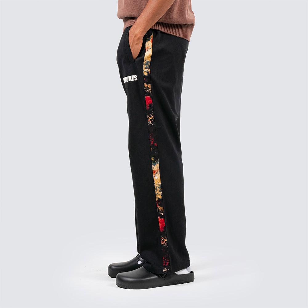 Pleasures Tape Track Pants - Black - Crowdless