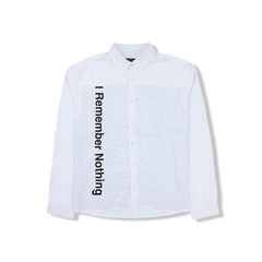 Pleasures JD Nothing Button Down - White - Crowdless