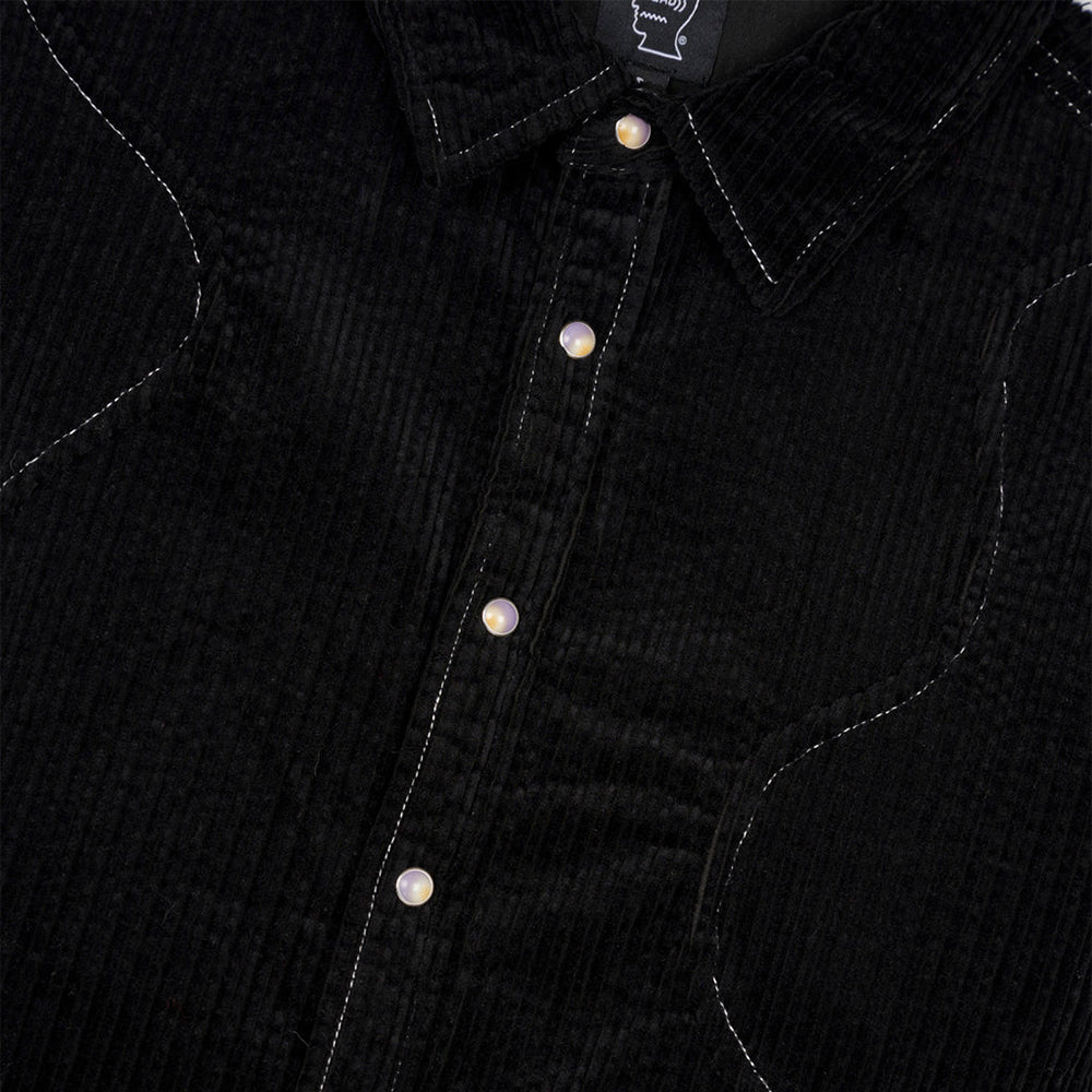 Brain Dead Organic Panel Ranch Shirt - Black - Crowdless