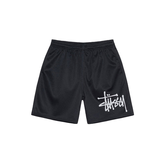 Stüssy Mesh Short Big Basic - Black - Crowdless