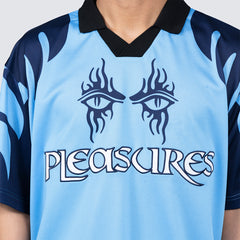 Pleasures Afterlife Soccer Jersey - Blue - Crowdless