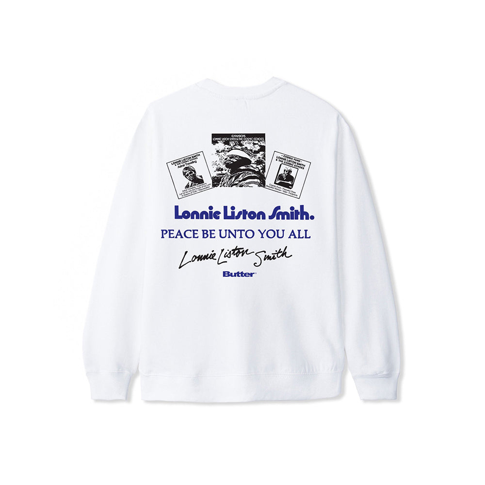 Butter Goods Cosmic Funk Crewneck - White - Crowdless