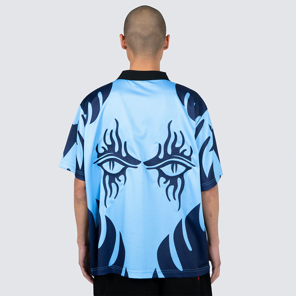 Pleasures Afterlife Soccer Jersey - Blue - Crowdless