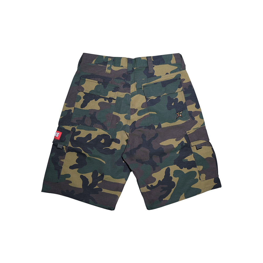 Carpet Company C-Star Cargo Shorts - Camo - Crowdless