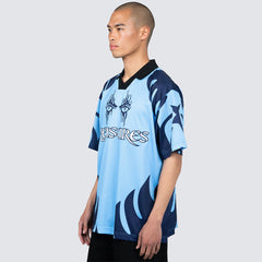 Pleasures Afterlife Soccer Jersey - Blue - Crowdless