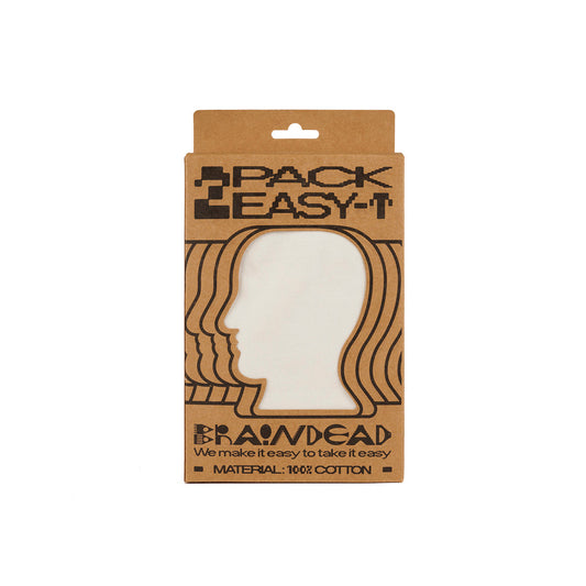 Brain Dead 2 Pack Easy T-Shirts - Natural - Crowdless