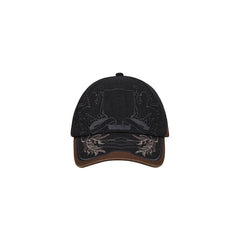 Brown Umbro Laurel Cap, classic embroidered headwear with curved brim