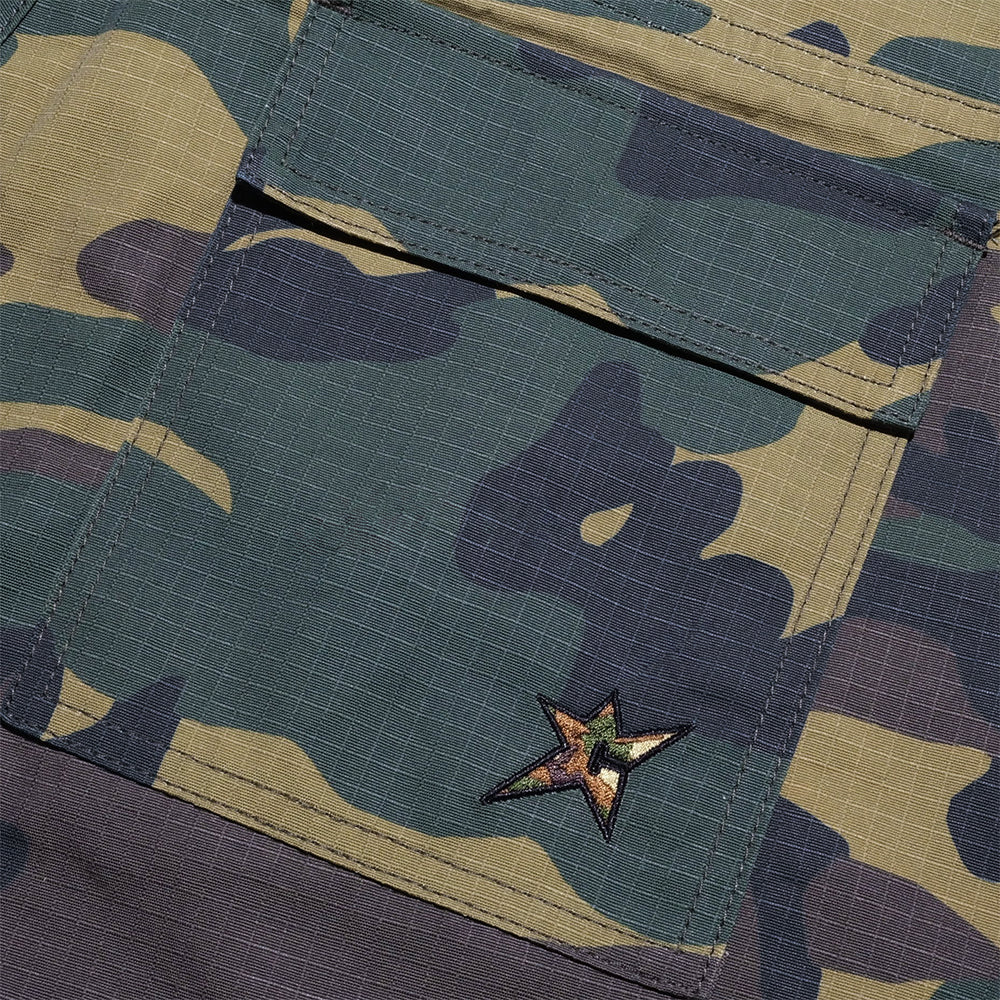 Carpet Company C-Star Cargo Shorts - Camo - Crowdless