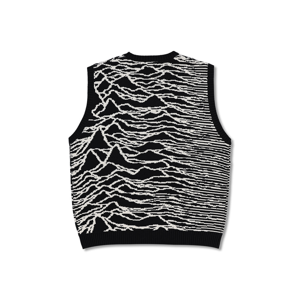 Pleasures JD Interzone Sweater Vest - Black - Crowdless