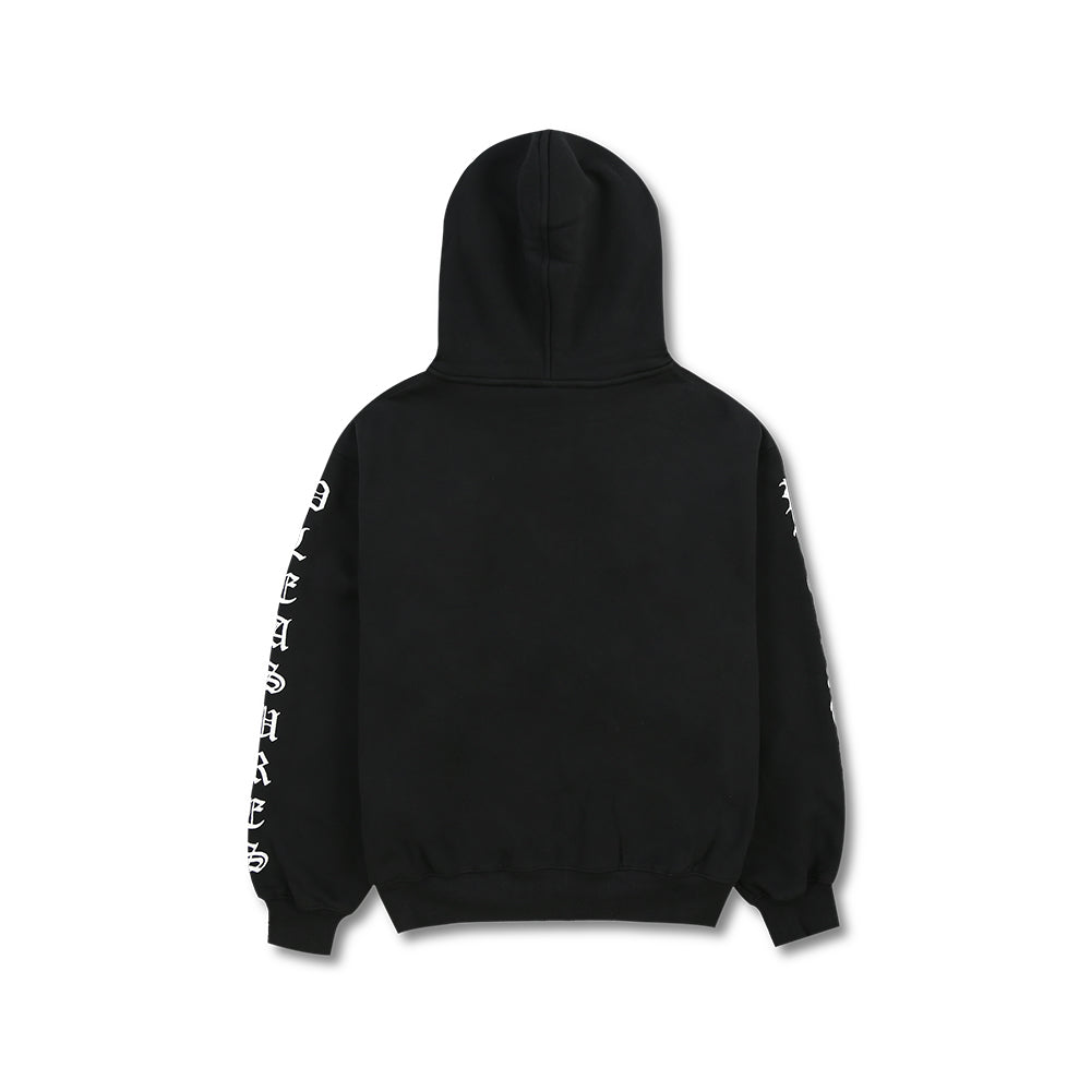 Pleasures Oe Zip Up Hoodie - Black - Crowdless