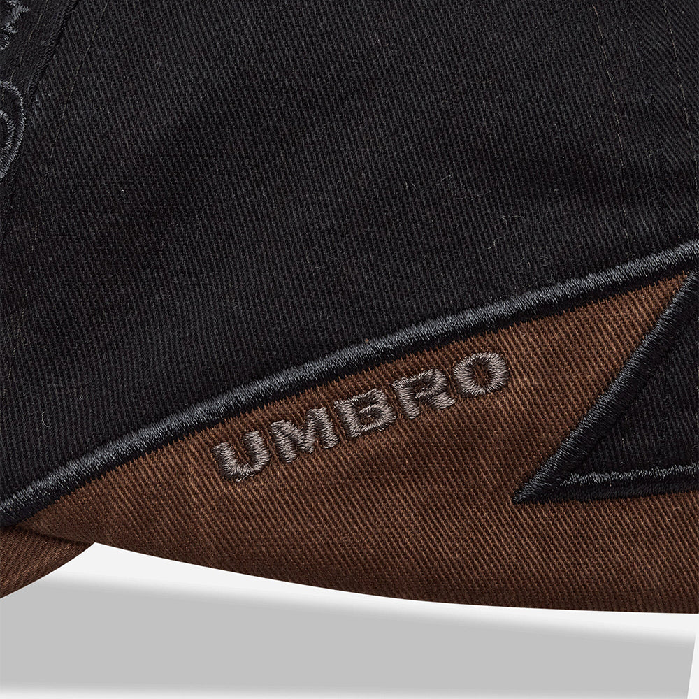 Brown Umbro Laurel cap with curved brim and embroidered logo detail