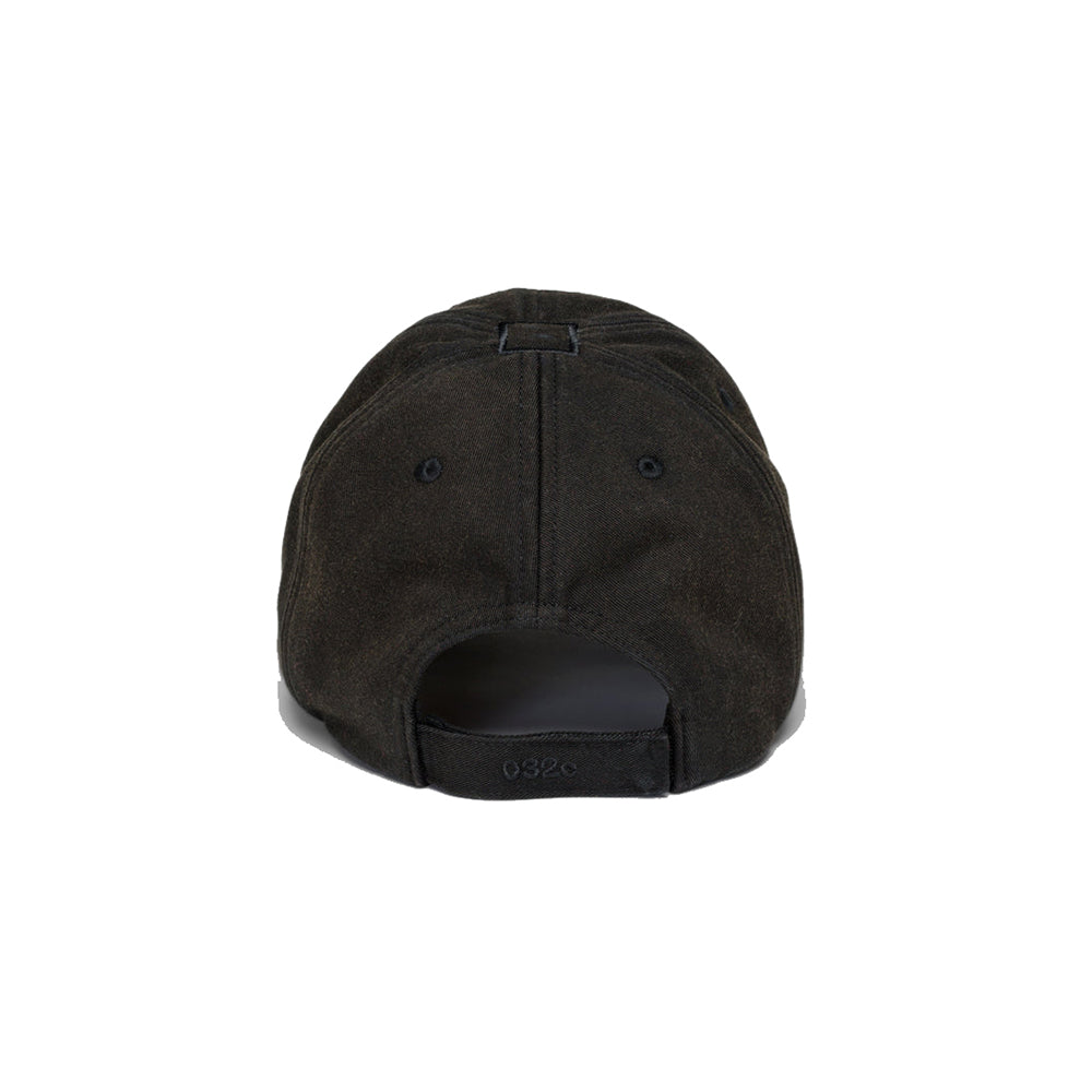 032c “Crisis” Cap - Washed Black - Crowdless