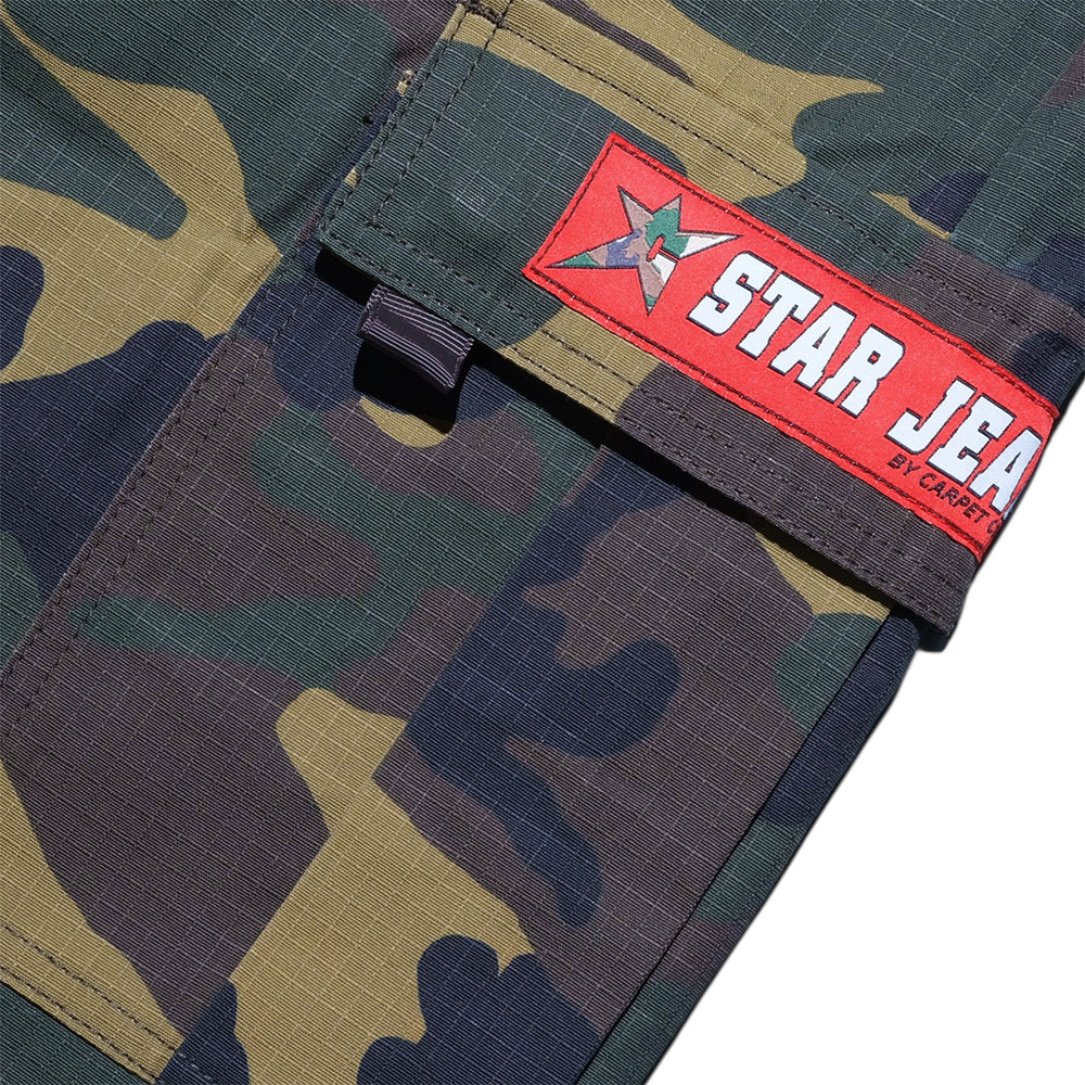 Carpet Company C-Star Cargo Shorts - Camo - Crowdless