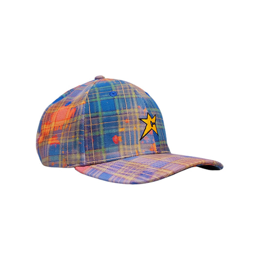 C-Star Plaid Cap - Blue