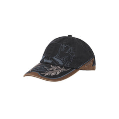 Umbro Laurel Cap in brown, classic structured headwear with embroidered logo