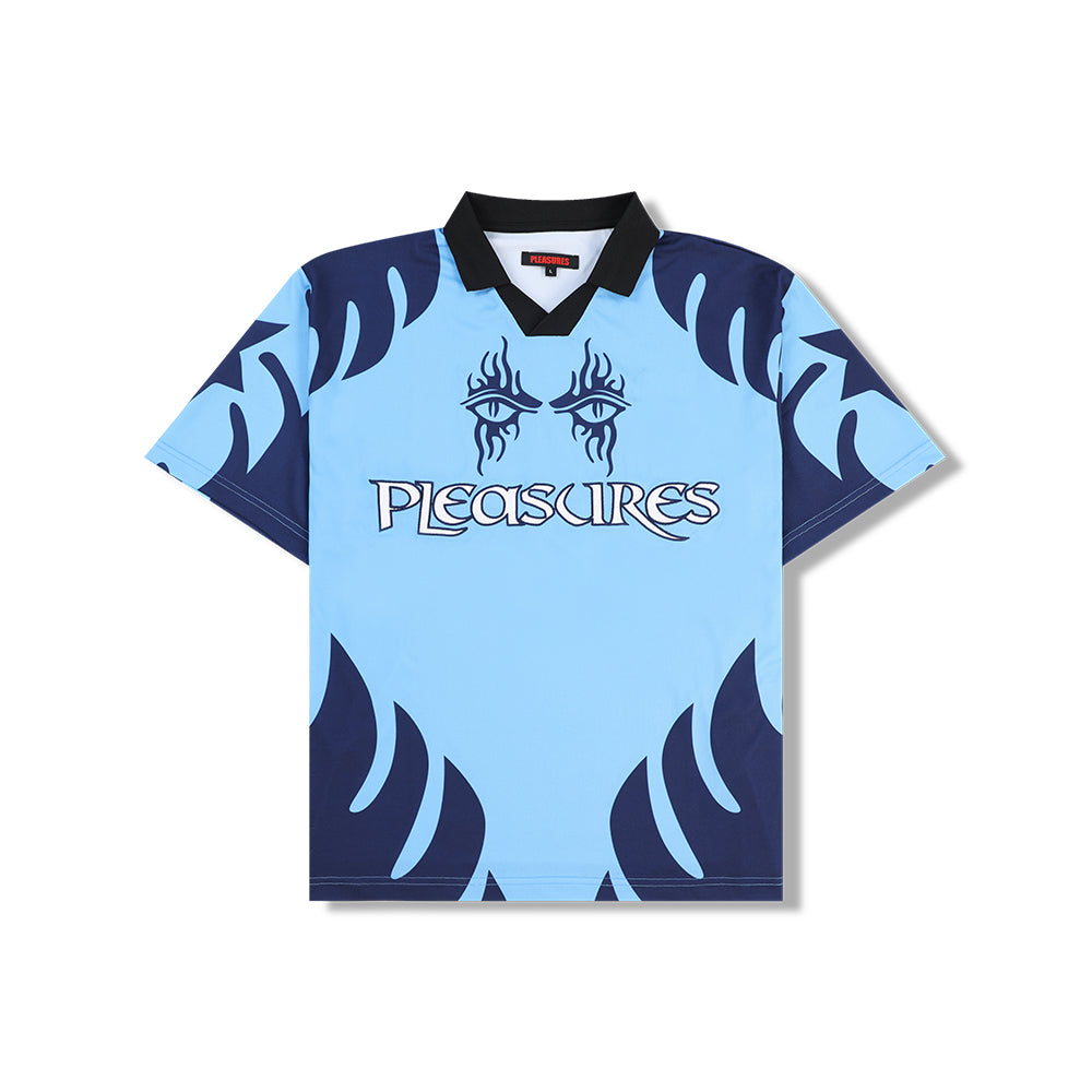 Pleasures Afterlife Soccer Jersey - Blue - Crowdless