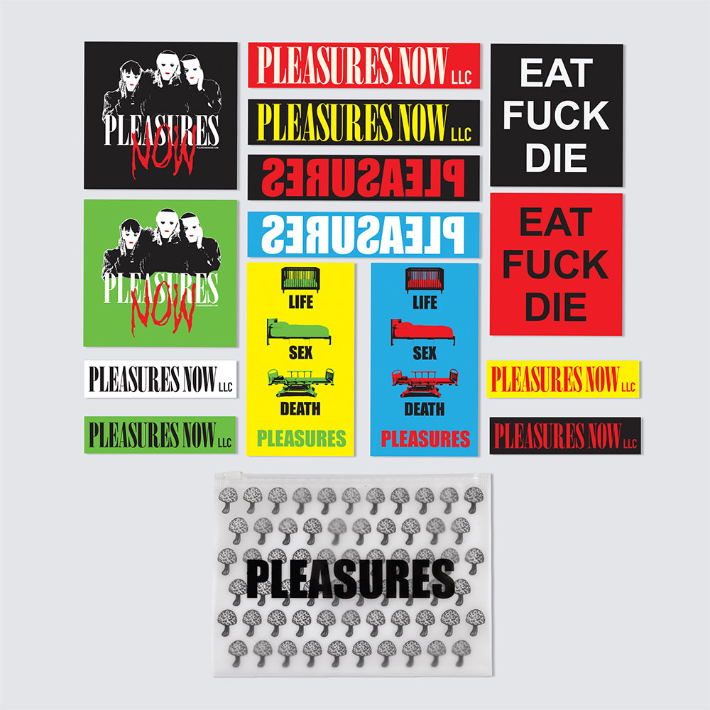 Pleasures Fall 23 Sticker Pack - Multi - Crowdless