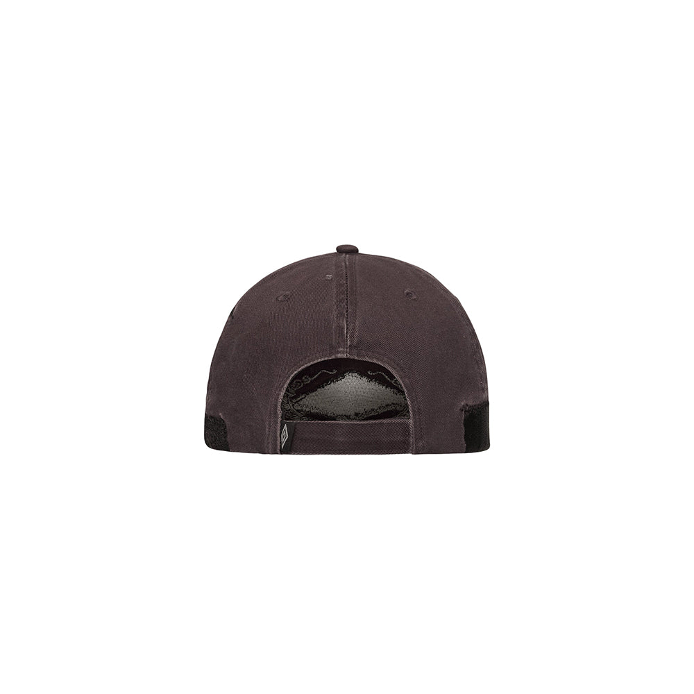 Umbro Censored Cap in dark grey with a curved brim and embroidered front logo