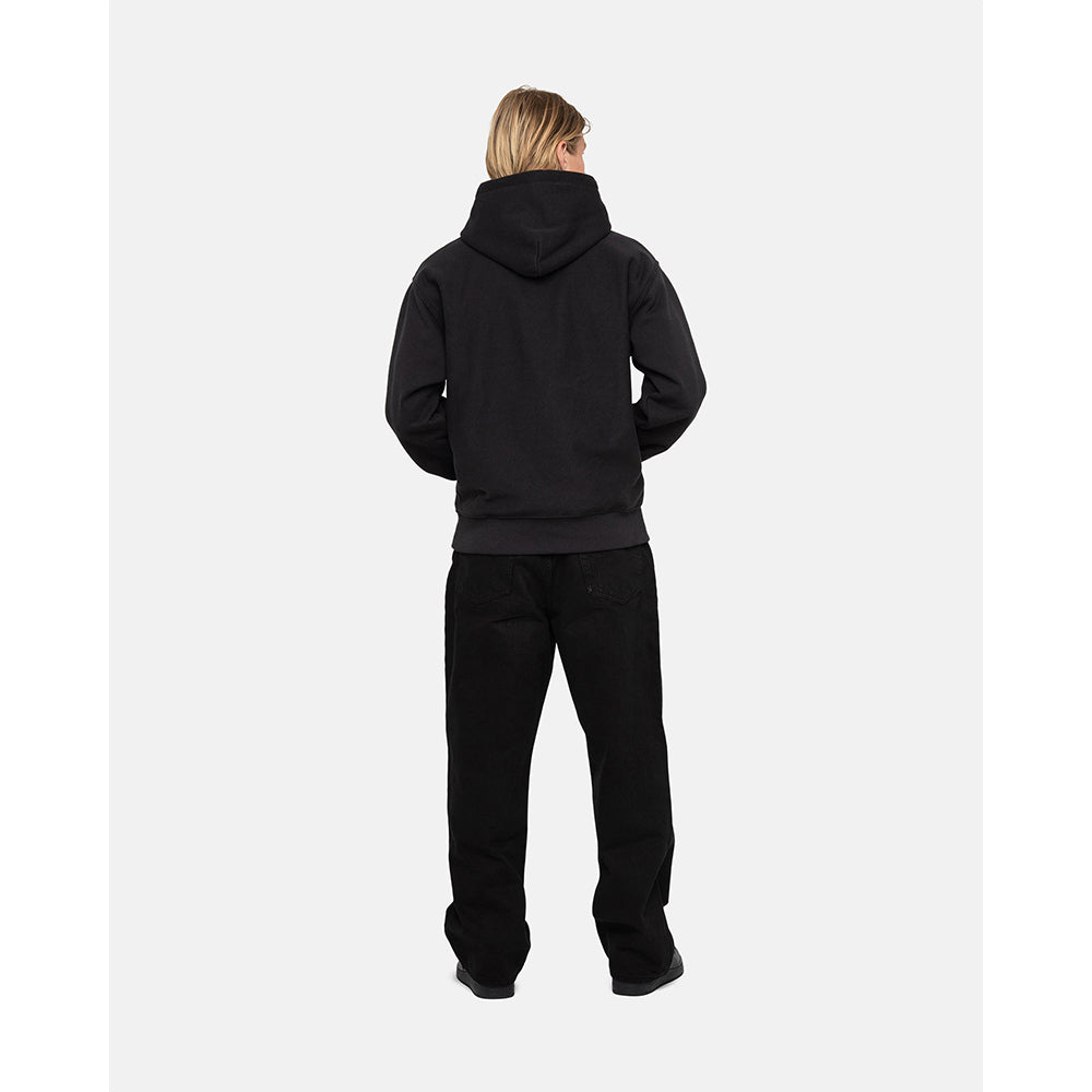 Stüssy Stock Logo Hoodie - Washed Black - Crowdless