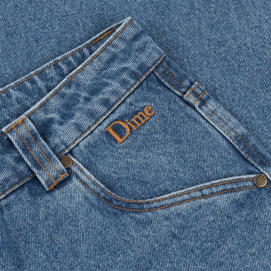 Relaxed Denim Pants - Indigo Washed