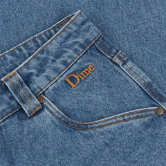 Dime Relaxed Denim Pants - Indigo Washed - Crowdless