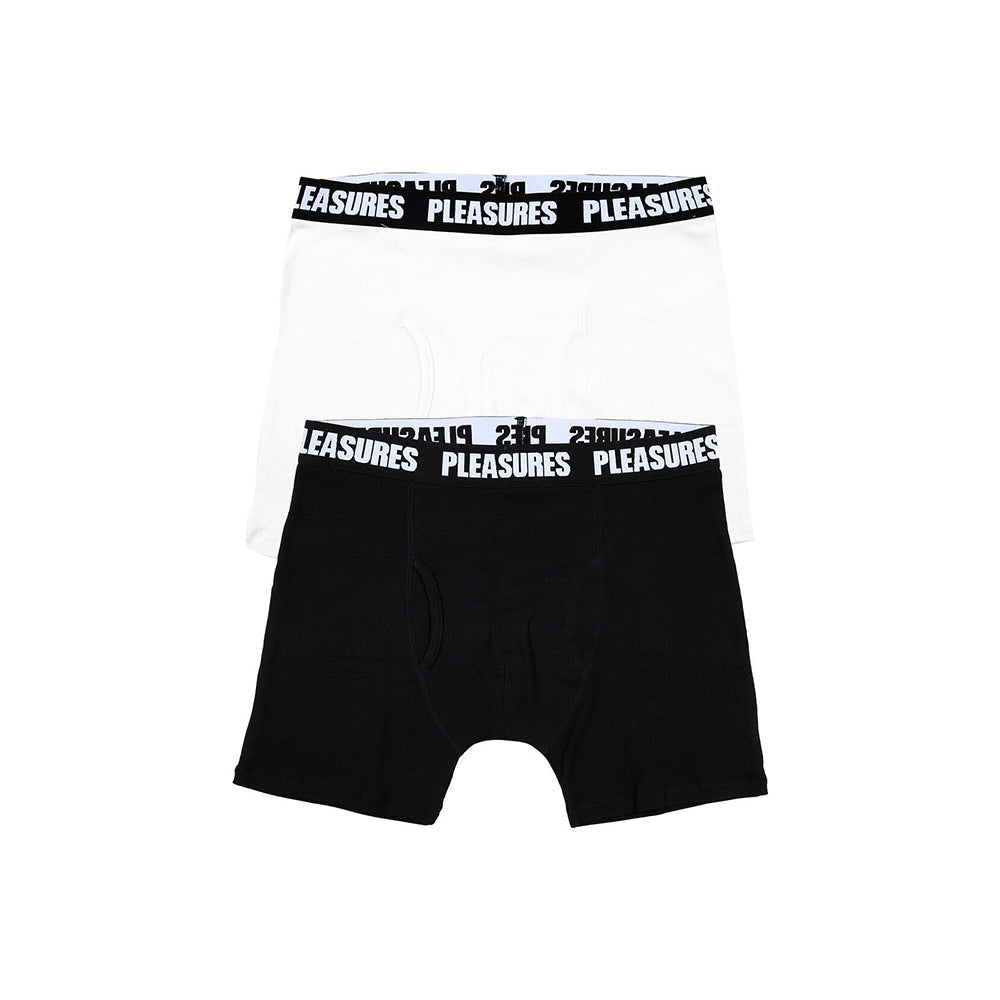 Pleasures Boxer Briefs 2 Pack - Black/White - Crowdless