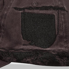 Umbro Censored Cap in dark grey, adjustable headwear with embroidered logo on front