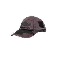 Umbro Censored Cap in dark grey, featuring a classic six-panel design and adjustable back strap