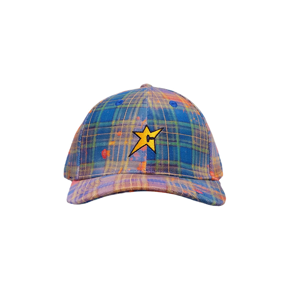 C-Star Plaid Cap - Blue