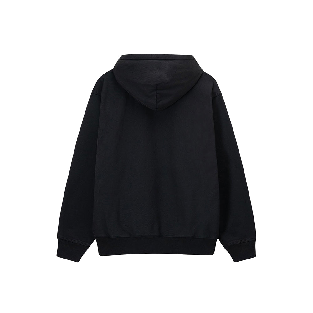 Stüssy Stock Logo Hoodie - Washed Black - Crowdless