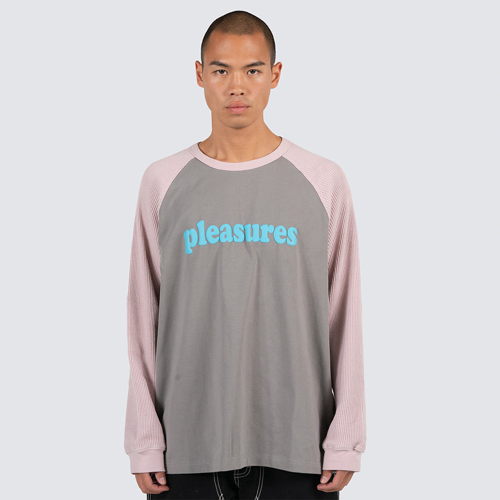 Pleasures Intercourse Raglan Long Sleeve - Grey - Crowdless