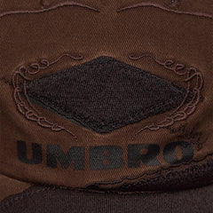 Umbro Censored Cap in brown olive, classic headwear design with curved brim