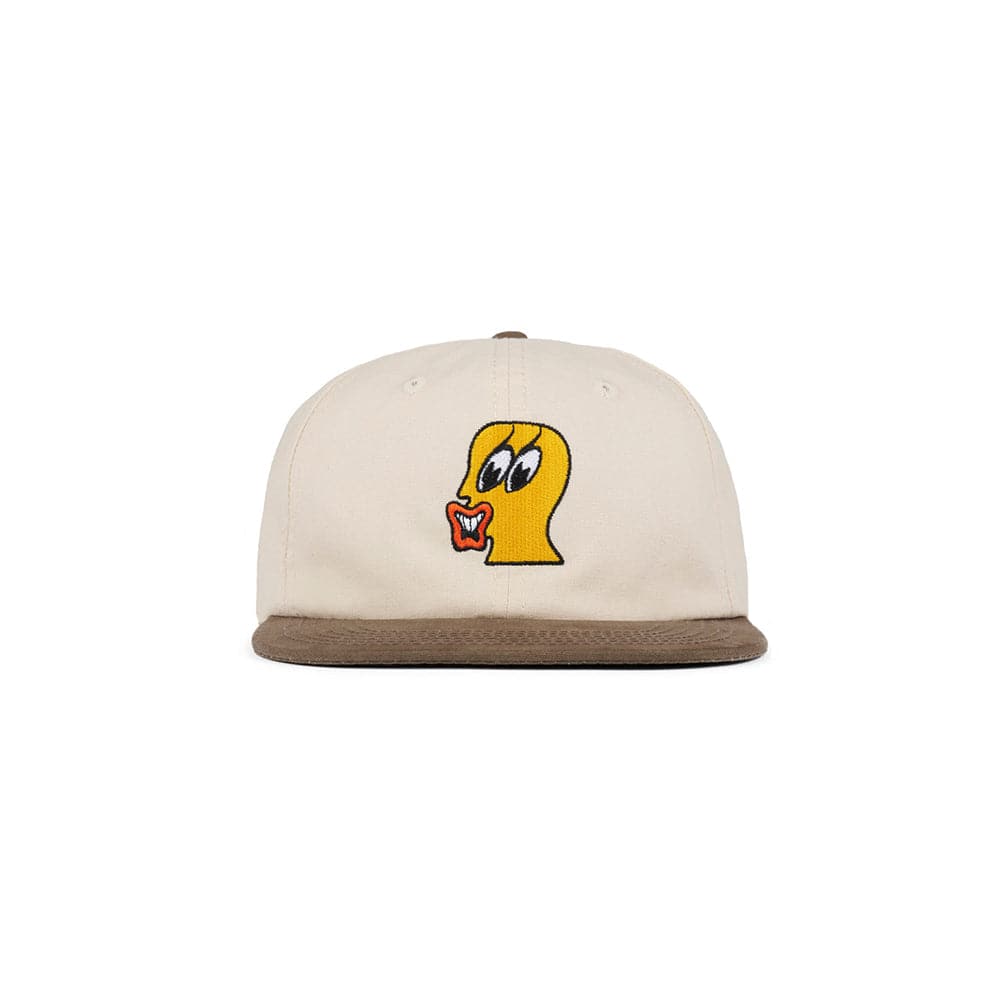 Brain Dead Duck Face 6 Panel Hat - Natural - Crowdless