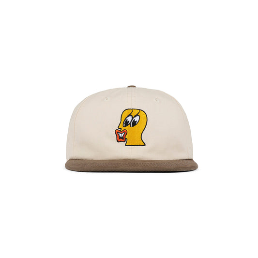 Duck Face 6 Panel Hat - Natural