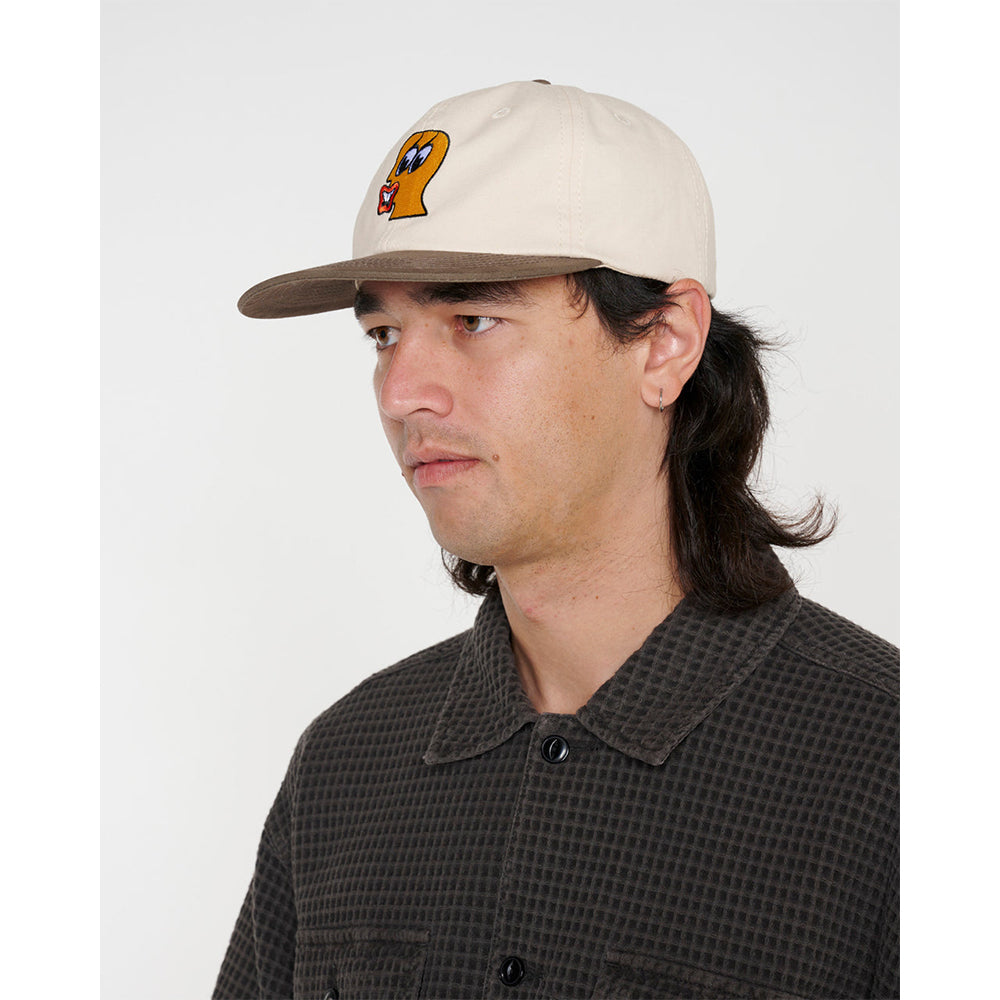 Brain Dead Duck Face 6 Panel Hat - Natural - Crowdless