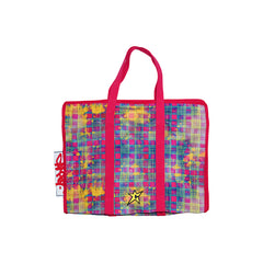 Plaid Tote Bag - Red