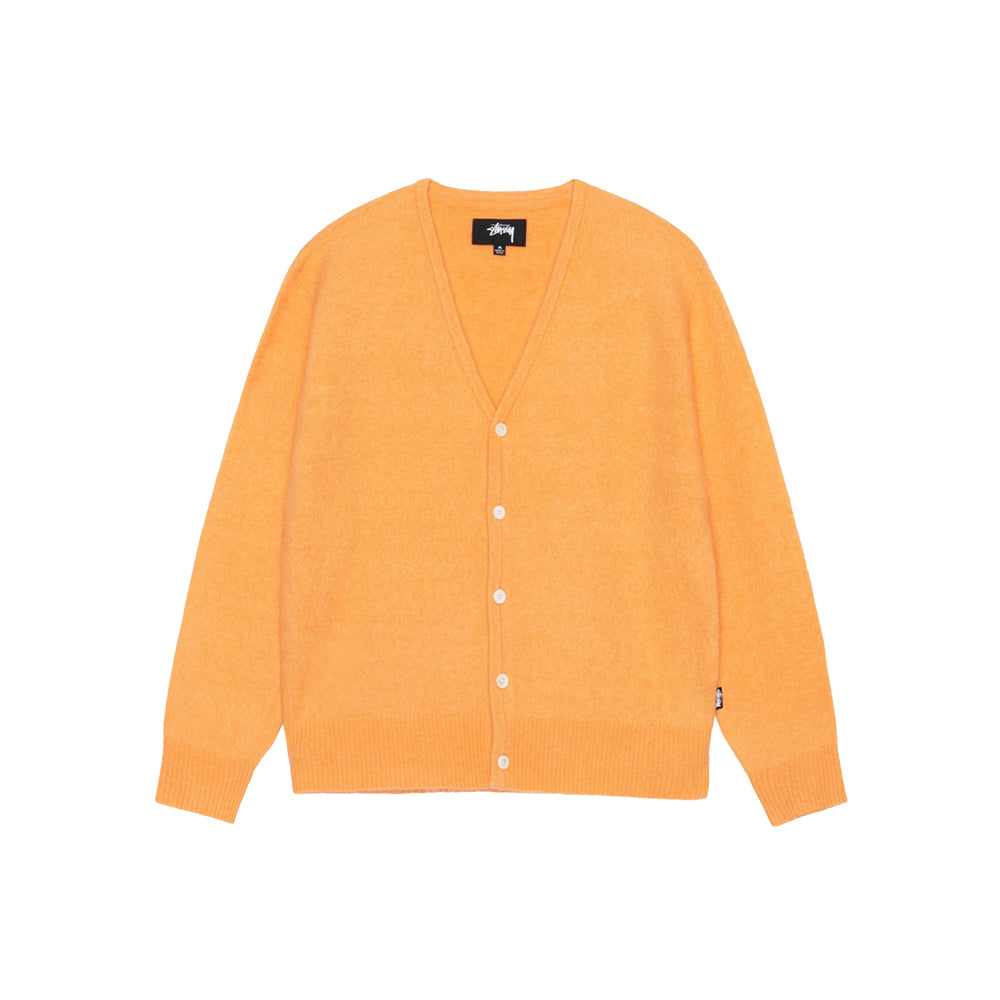 Stüssy Brushed Cardigan - Peach - Crowdless