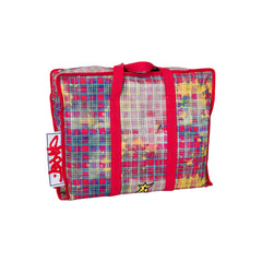 Plaid Tote Bag - Red