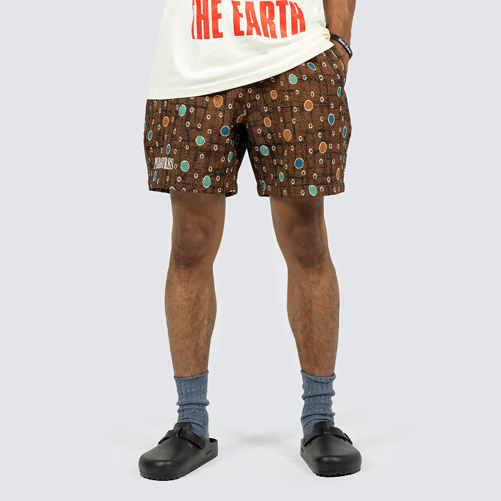 Pleasures Coffer Shorts - Brown - Crowdless