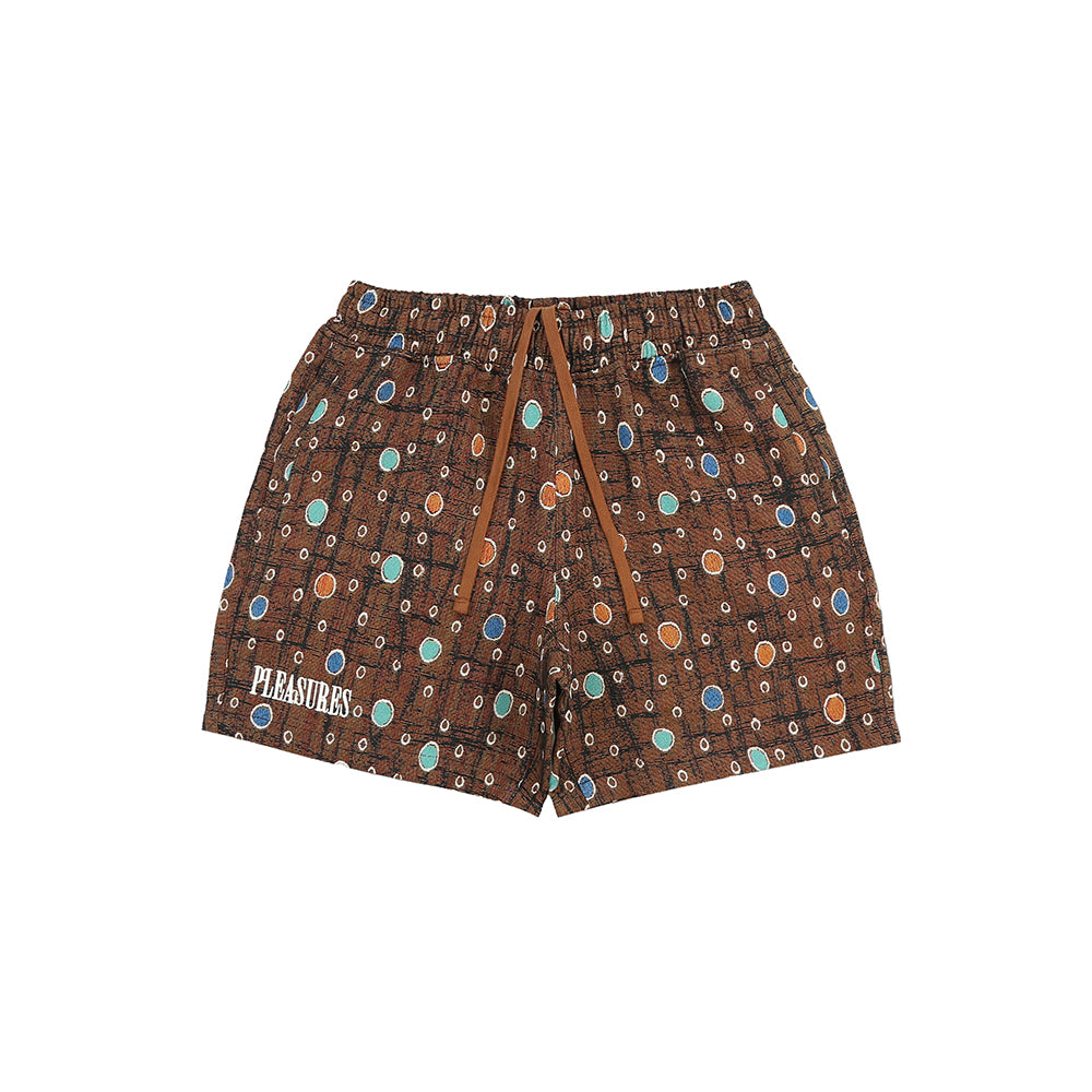 Pleasures Coffer Shorts - Brown - Crowdless