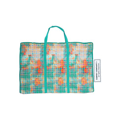 Plaid XXXL Tote Bag - Green