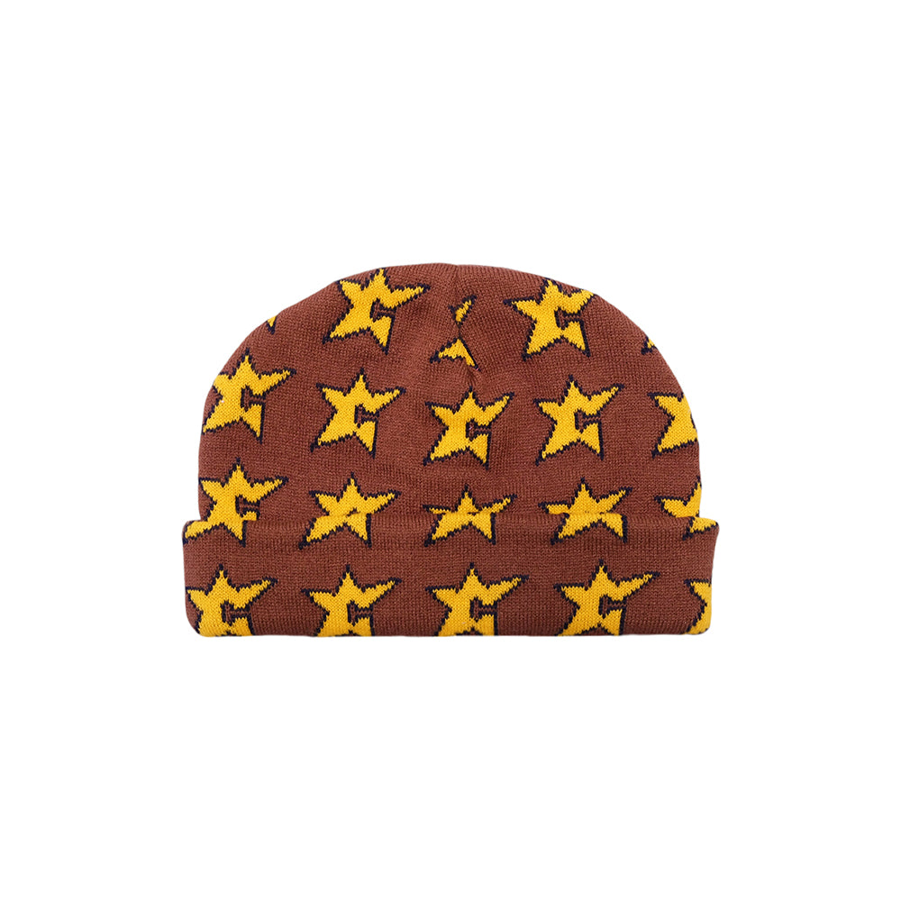 C-Star Beanie - Brown/Orange