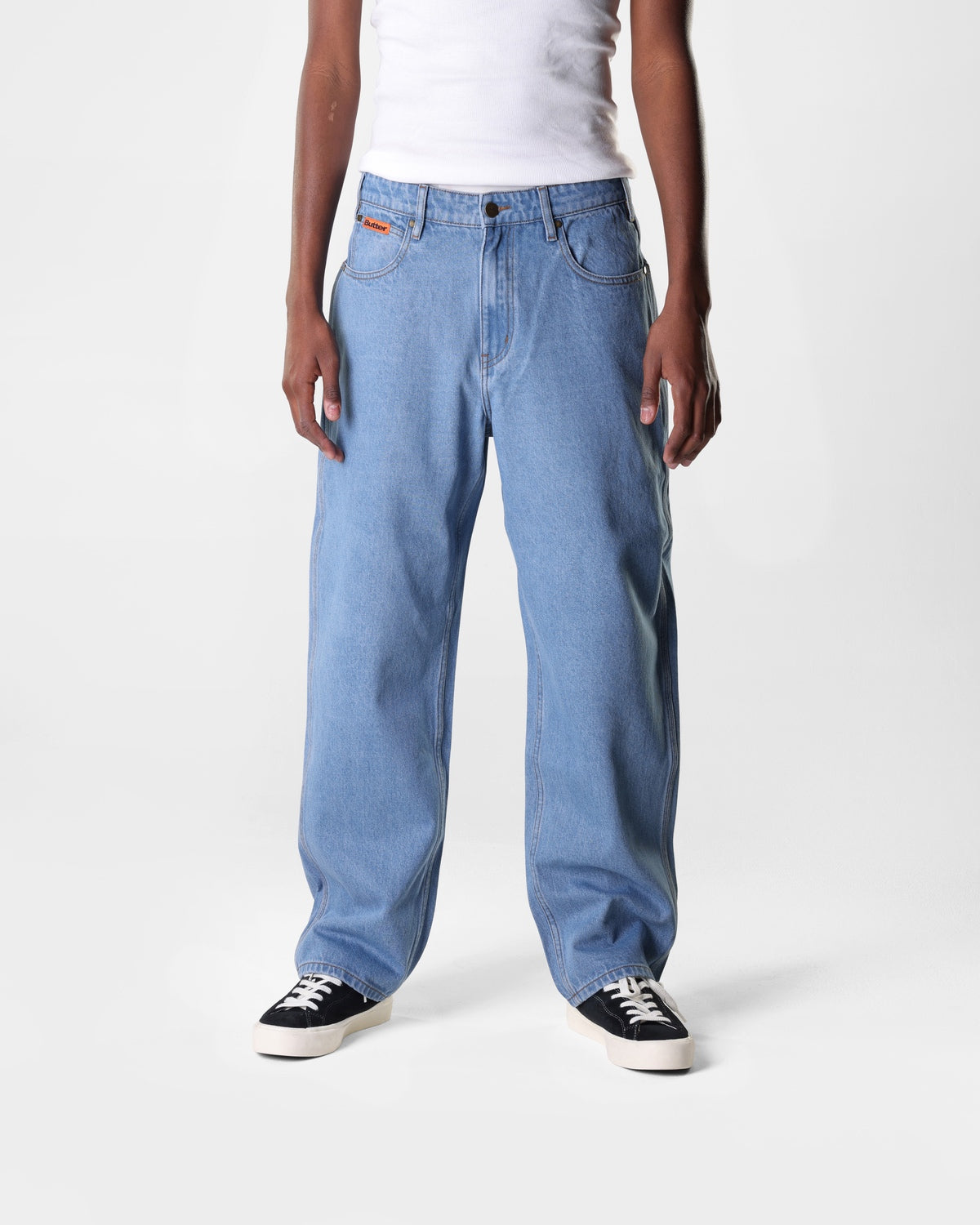 Butter Goods Relaxed Denim Jeans - Washed Indigo - Crowdless