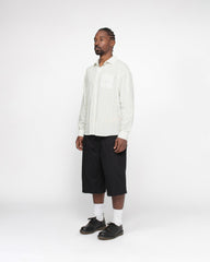 Stüssy Classic Shirt Striped Cotton Linen - White - Crowdless