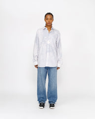 Classic LS Shirt Bleached Poplin - Blue