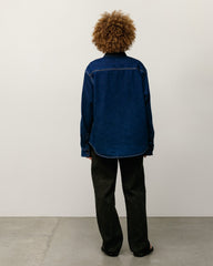 Stüssy Work Denim Shirt - Dark Denim - Crowdless