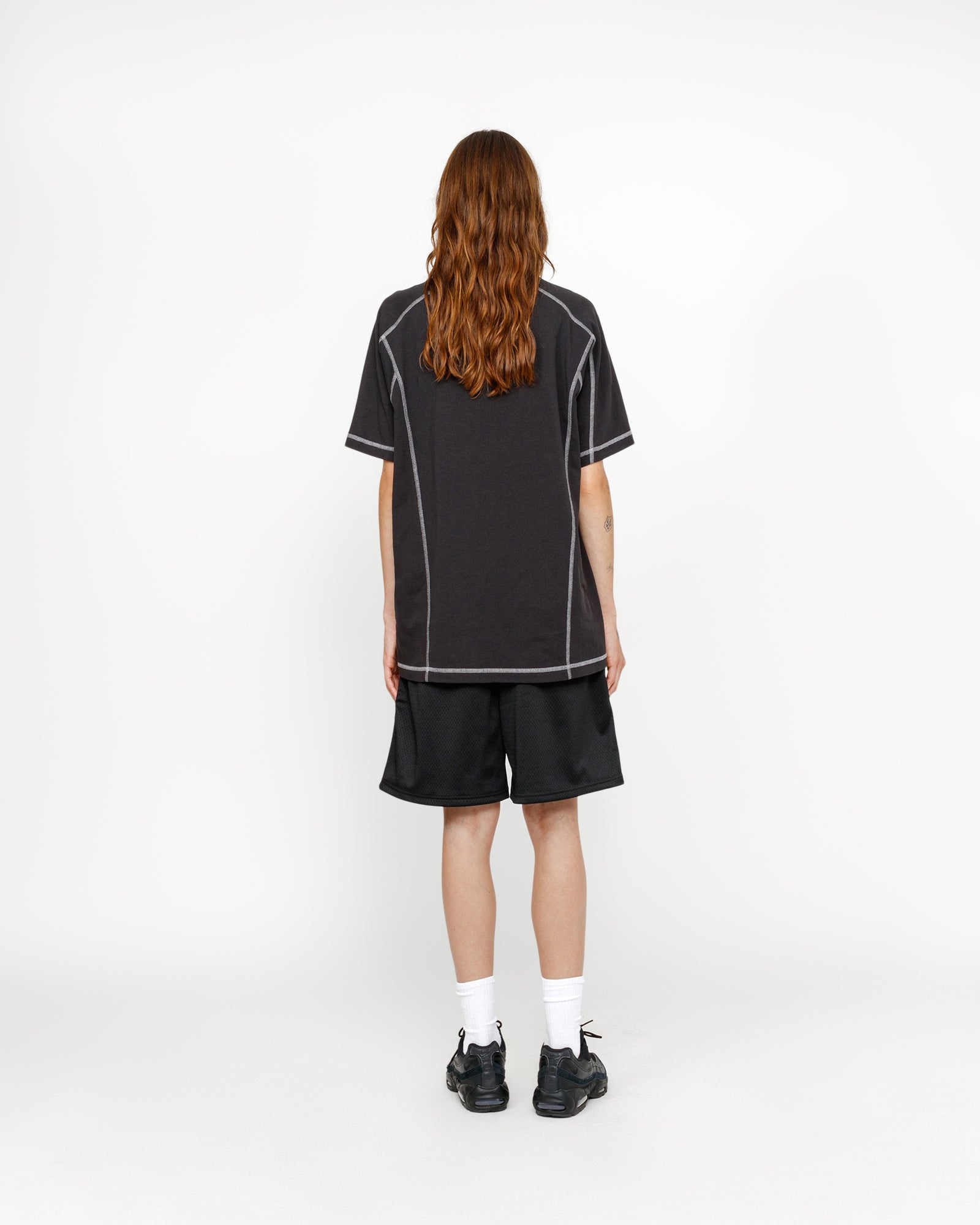 Stüssy Mesh Short Big Basic - Black - Crowdless