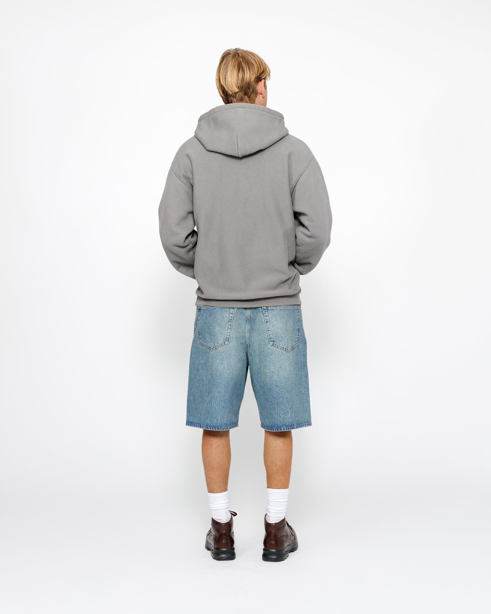 Stüssy Big Ol’ Short Denim - Washed Blue - Crowdless