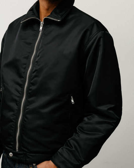 Stüssy Pile Lined Zip Jacket - Black - Crowdless