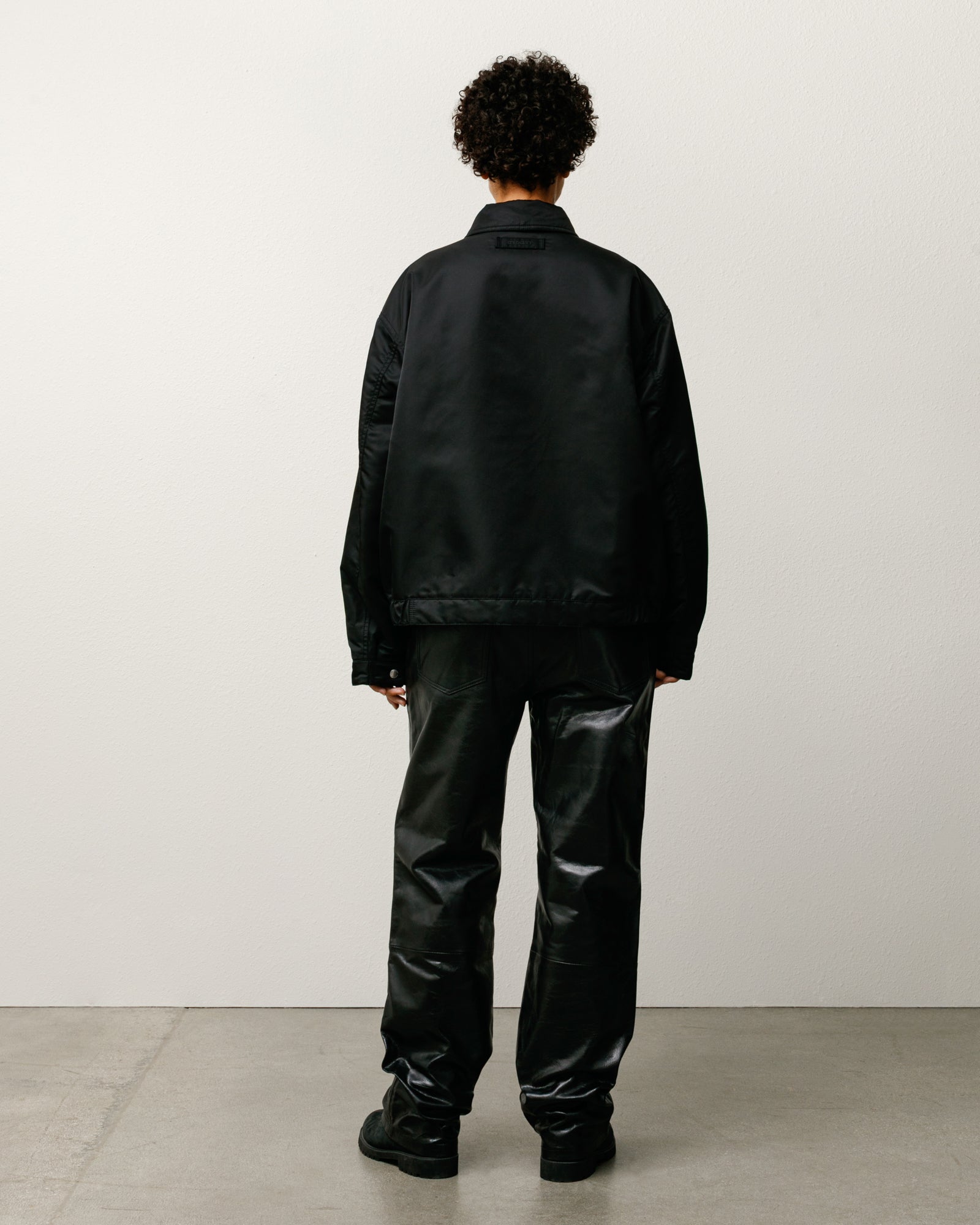 Stüssy Pile Lined Zip Jacket - Black - Crowdless